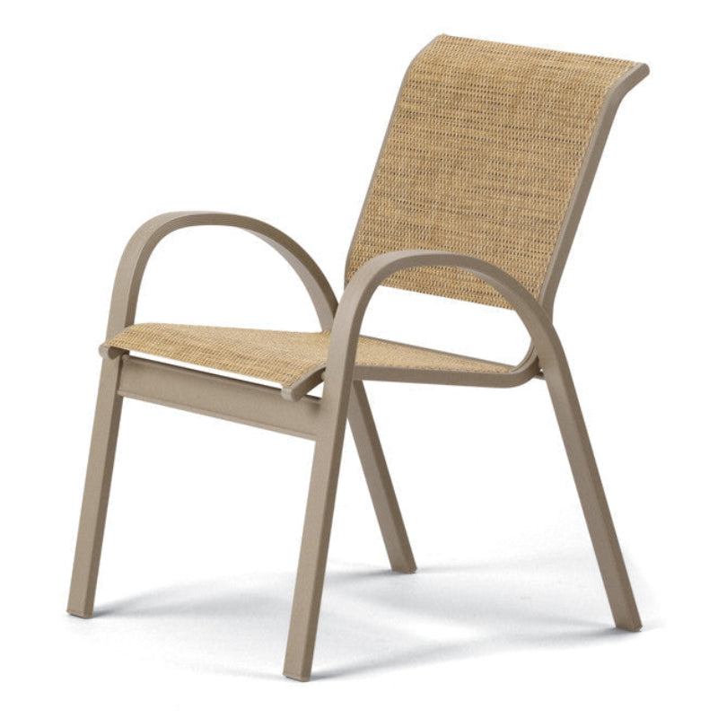 Telescope Casual Aruba II Aluminum Sling Outdoor Dining Height Stacking Cafe Chair