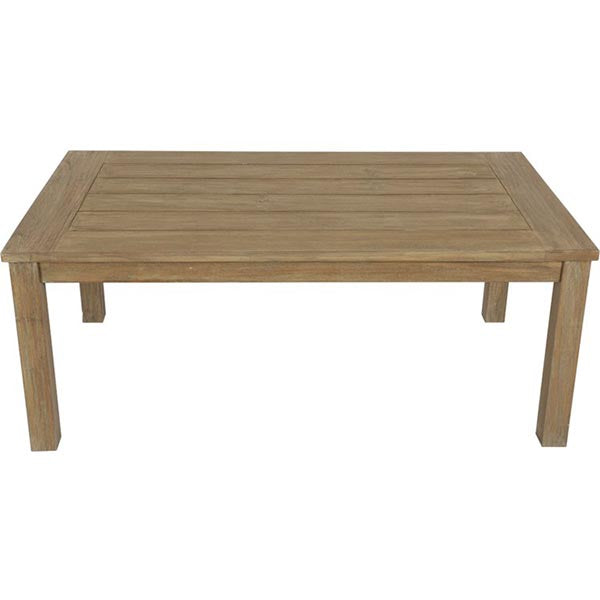 Sunset West Coastal Teak Rectangular Coffee Table- top view