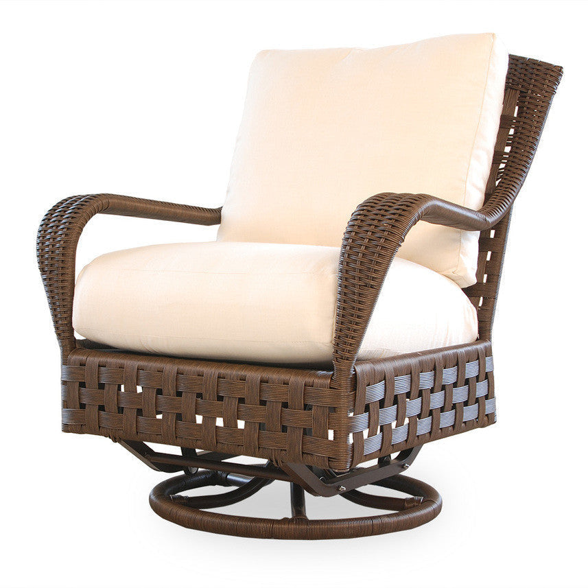 Replacement Cushions for Lloyd Flanders Haven Wicker Swivel Glider Lounge Chair