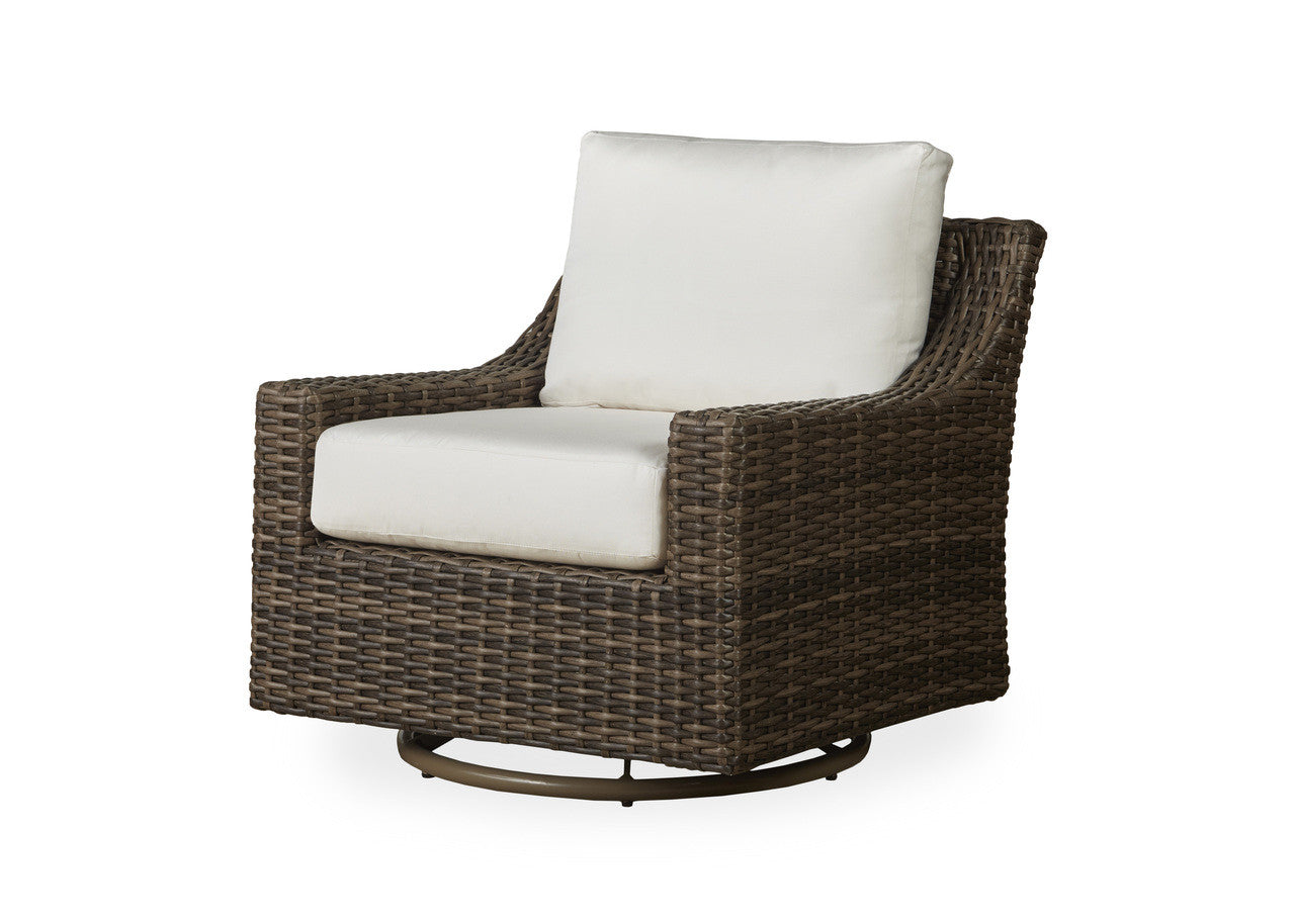 Lloyd Flanders Mesa Woven Vinyl Swivel Glider Lounge Chair