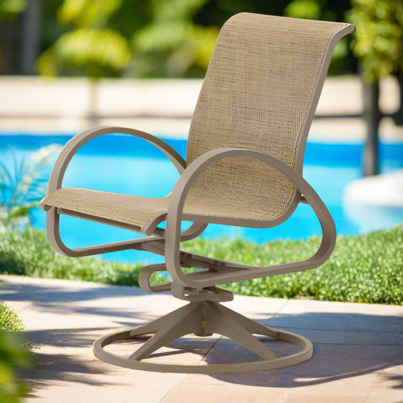 Telescope Casual Aruba II Aluminum Sling Outdoor Swivel Rocker