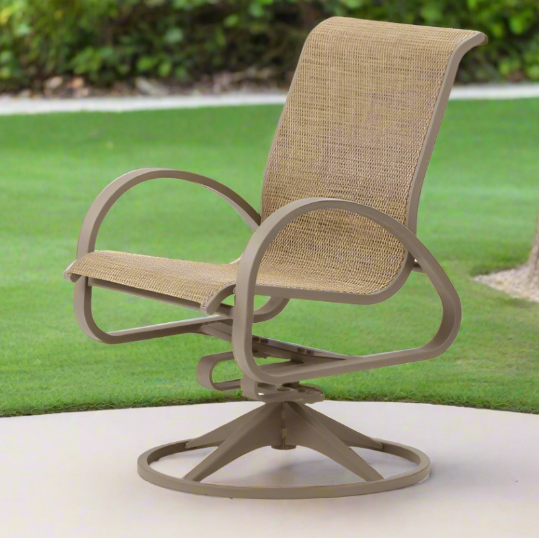 Telescope Casual Aruba II Aluminum Sling Outdoor Swivel Rocker