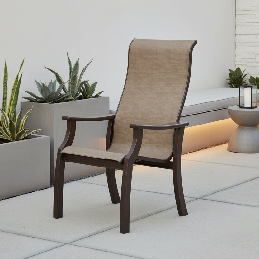 Telescope Casual St. Catherine MGP Sling Outdoor Supreme Dining Arm Chair