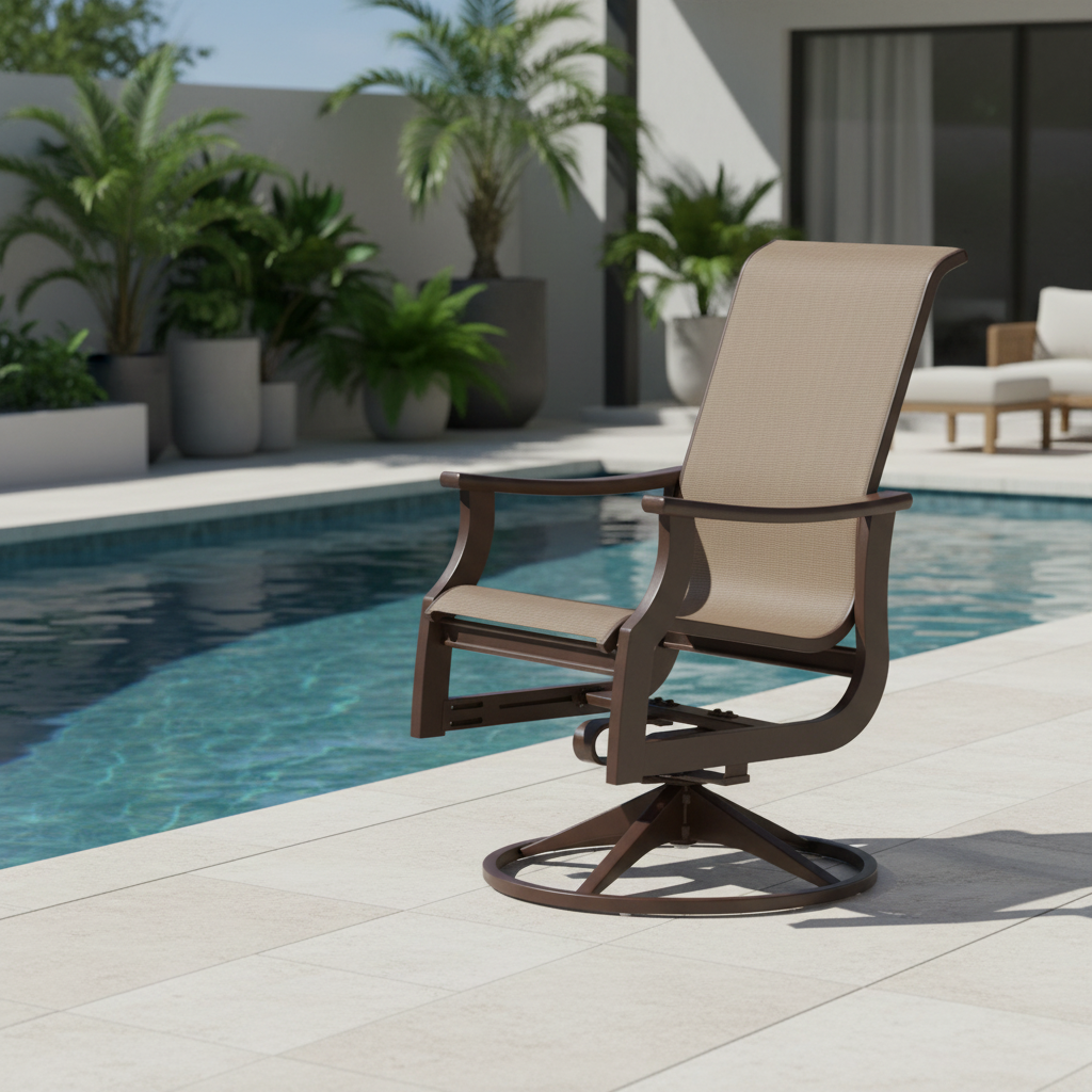 Telescope Casual St. Catherine MGP Sling Outdoor Dining Swivel Rocker
