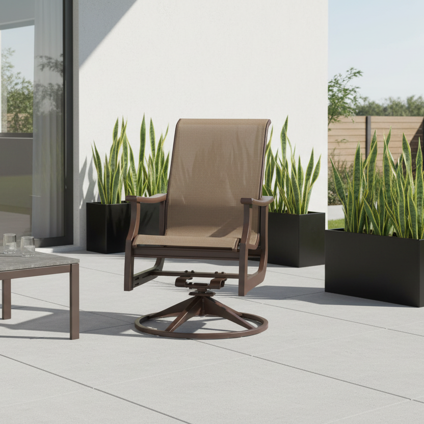 Telescope Casual St. Catherine MGP Sling Outdoor Dining Swivel Rocker