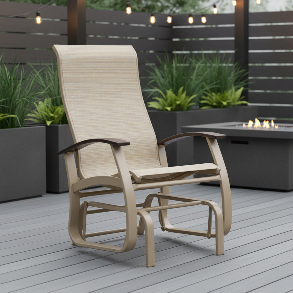 Telescope Casual Belle Isle Sling Supreme Aluminum Outdoor Single Seat Glider