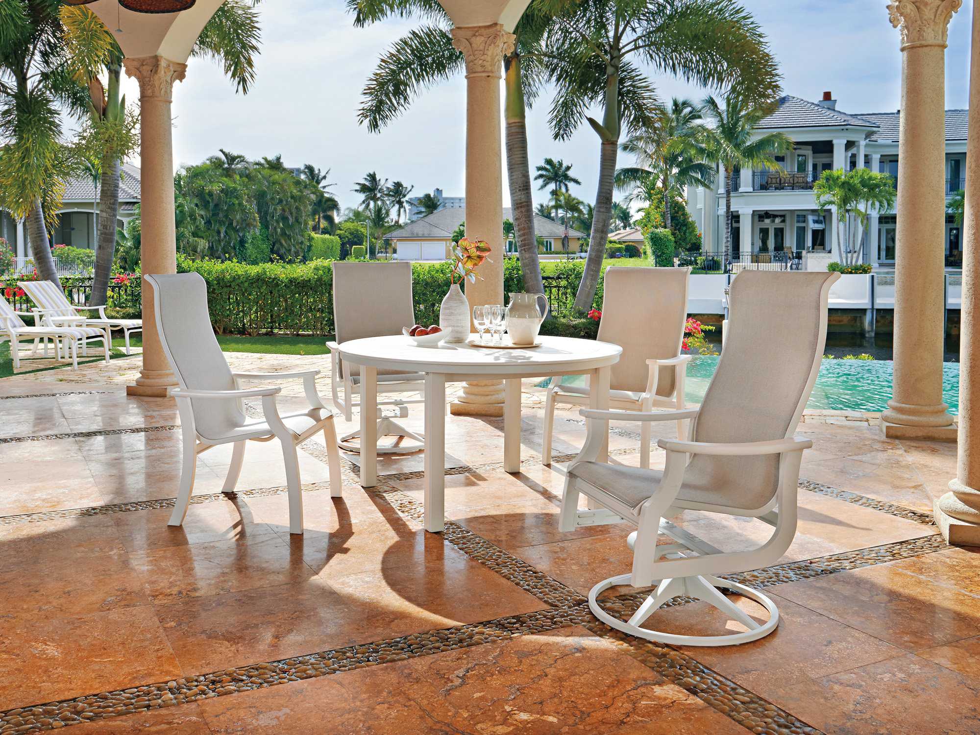 Telescope Casual St. Catherine MGP Sling Outdoor Supreme Dining Arm Chair