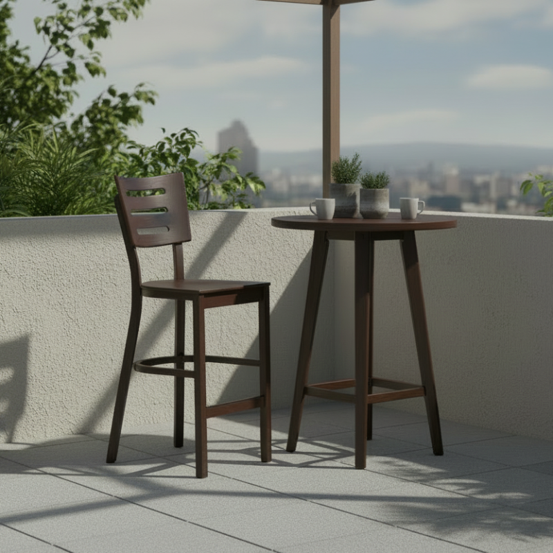 Telescope Casual Avant MGP Aluminum Outdoor Balcony Height Armless Chair