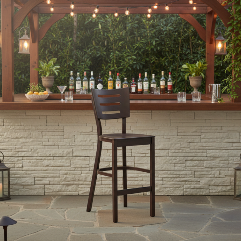 Telescope Casual Avant MGP Aluminum Outdoor Balcony Height Armless Chair
