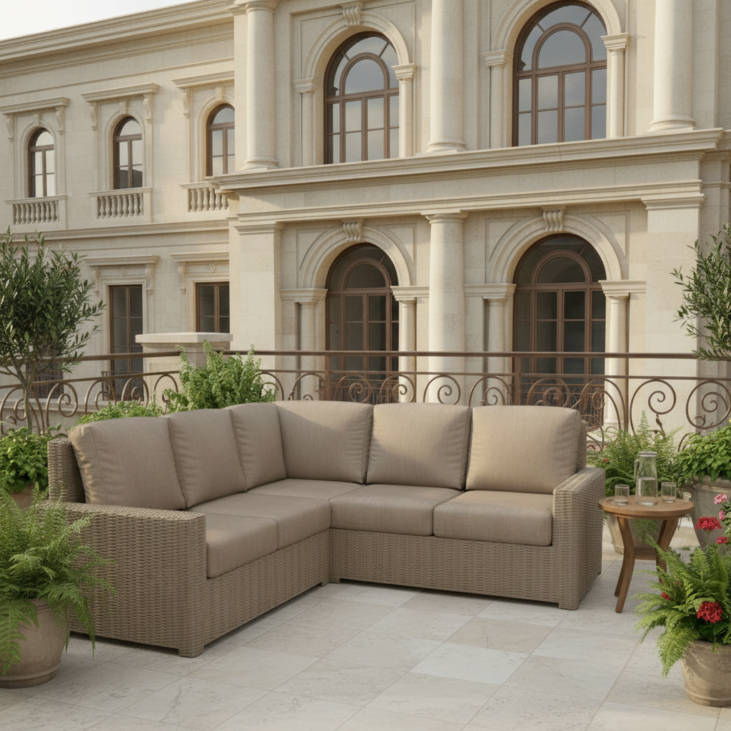NorthCape International Terraza Patio 3 Piece Sectional Set