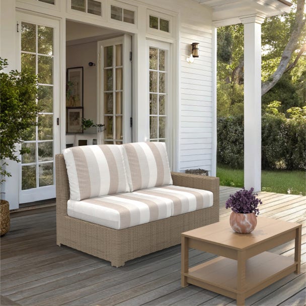 NorthCape International Terraza Patio Sectional Left Arm Loveseat