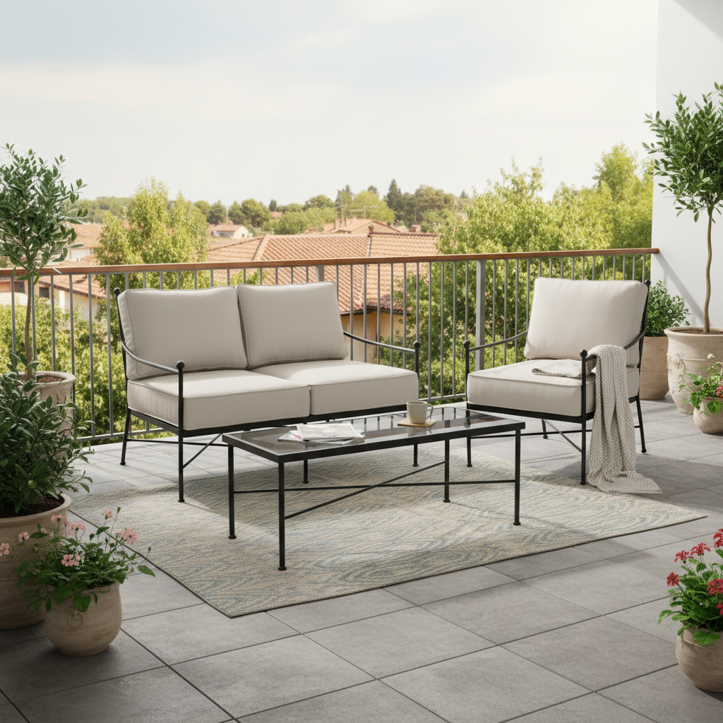 Sunset West Provence Loveseat, Club Chair And Coffee Table