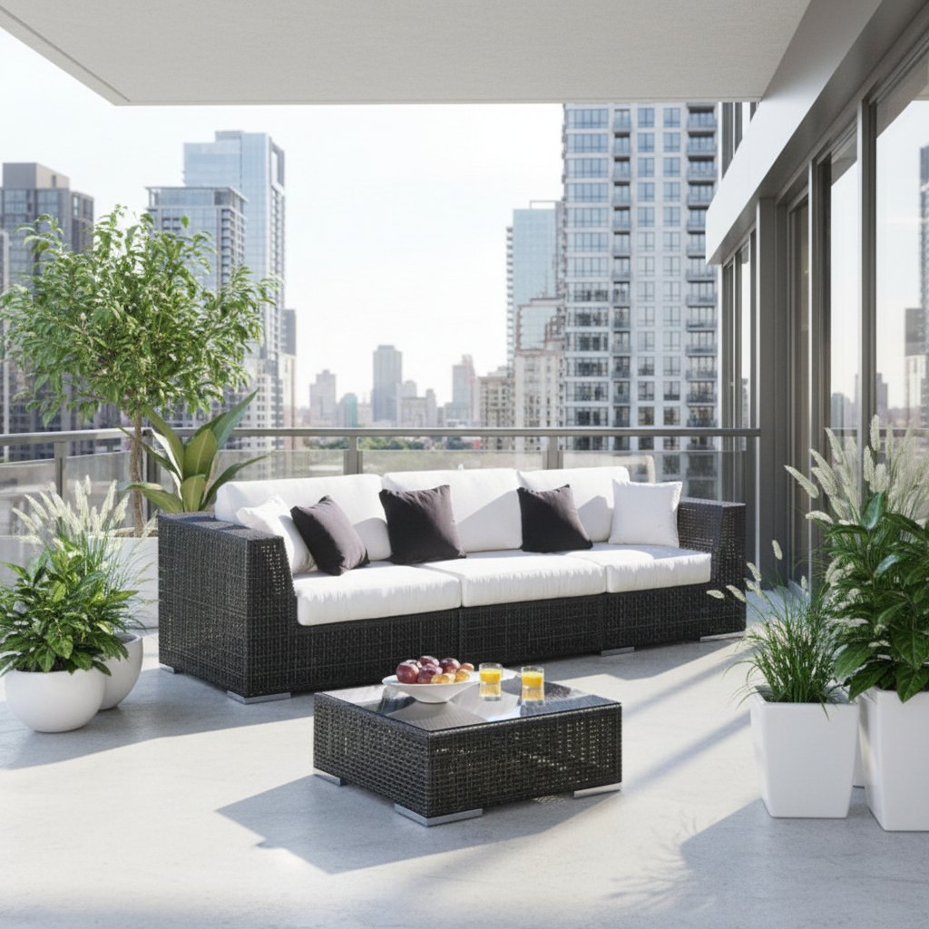 Hospitality Rattan Atlantis 3-Piece Modular Sofa