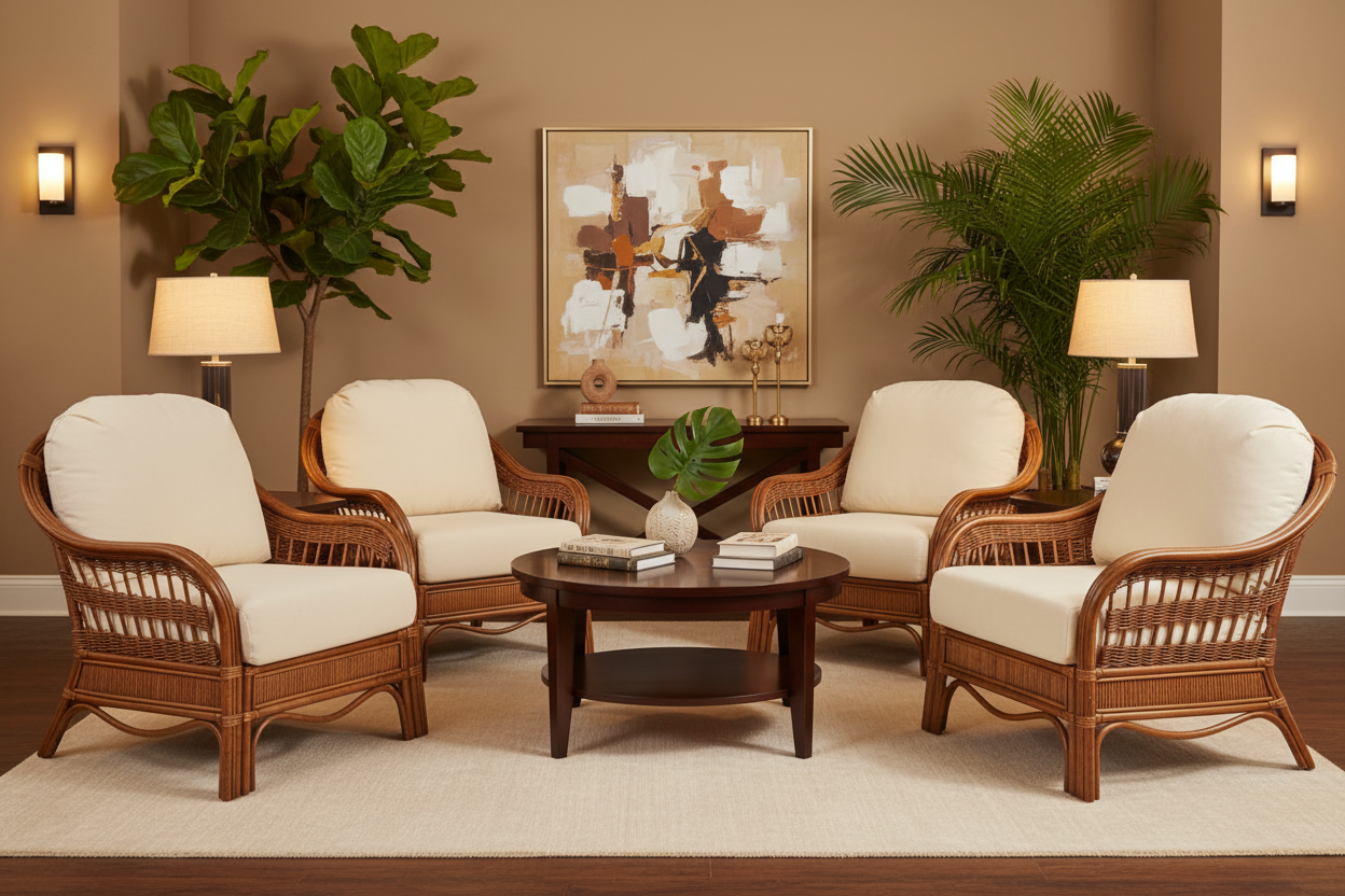 South Sea Rattan Bermuda Indoor Lounge Chair
