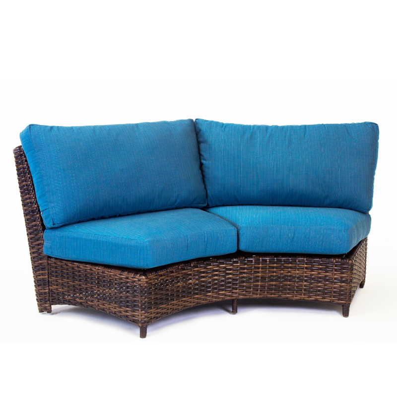 Replacement Cushions for South Sea Rattan Saint Tropez Curved Wicker Love Seat