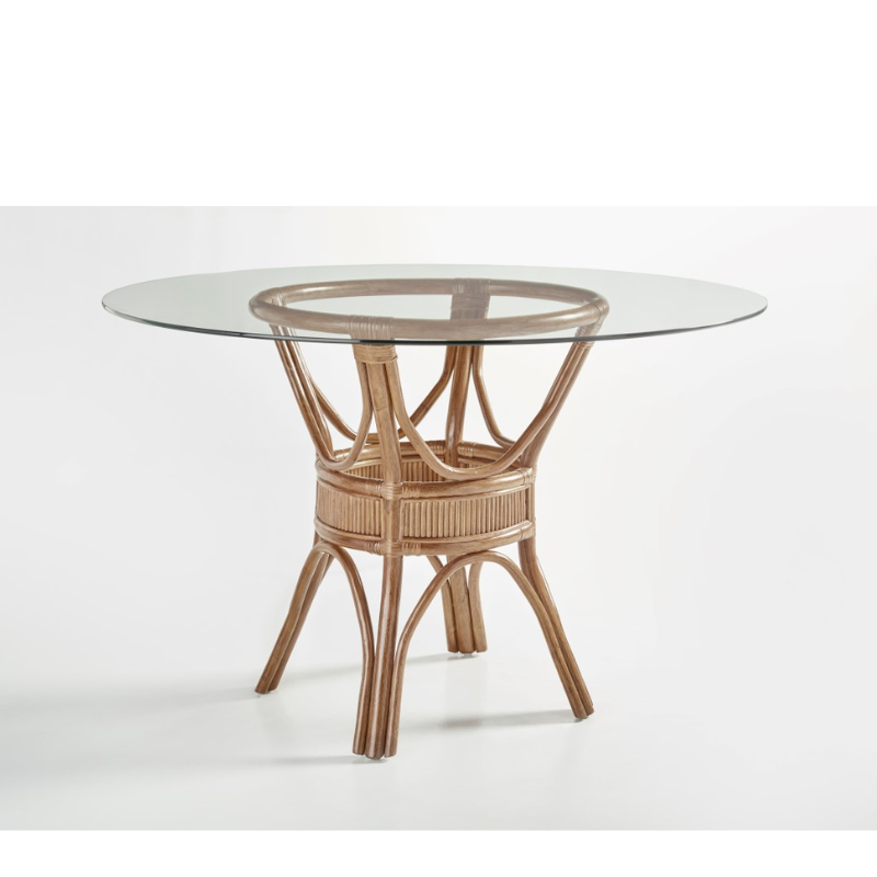 South Sea Rattan Bermuda Indoor Dining Table With Size Options (Chairs Not Included)