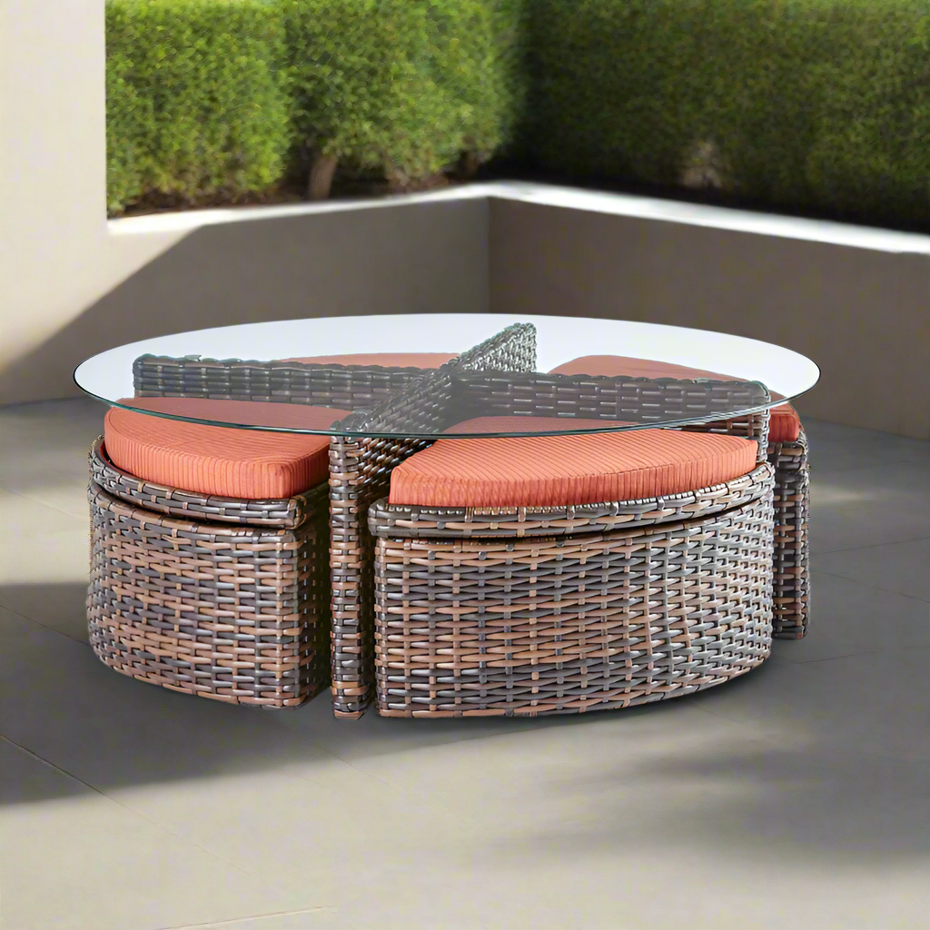 South Sea Rattan Saint Tropez Wicker Sushi Table Ottoman Replacement Cushion