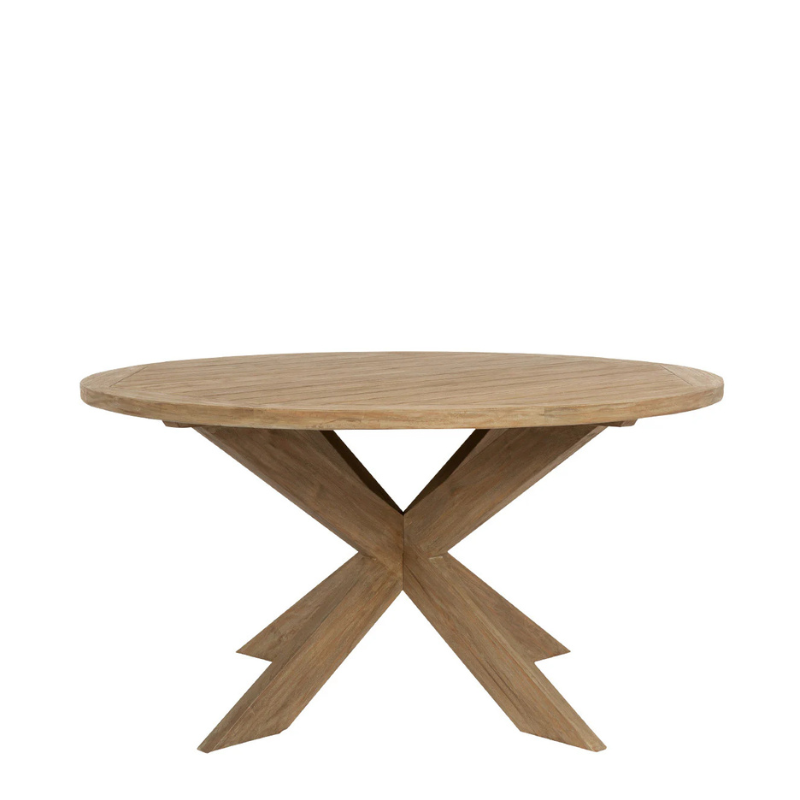 Sunset West Coastal Teak 56" Round Dining Table