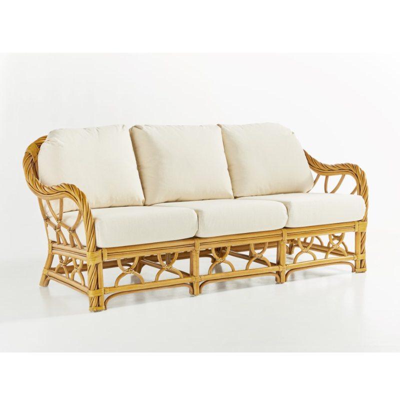 South Sea Rattan New Twist Indoor Sofa
