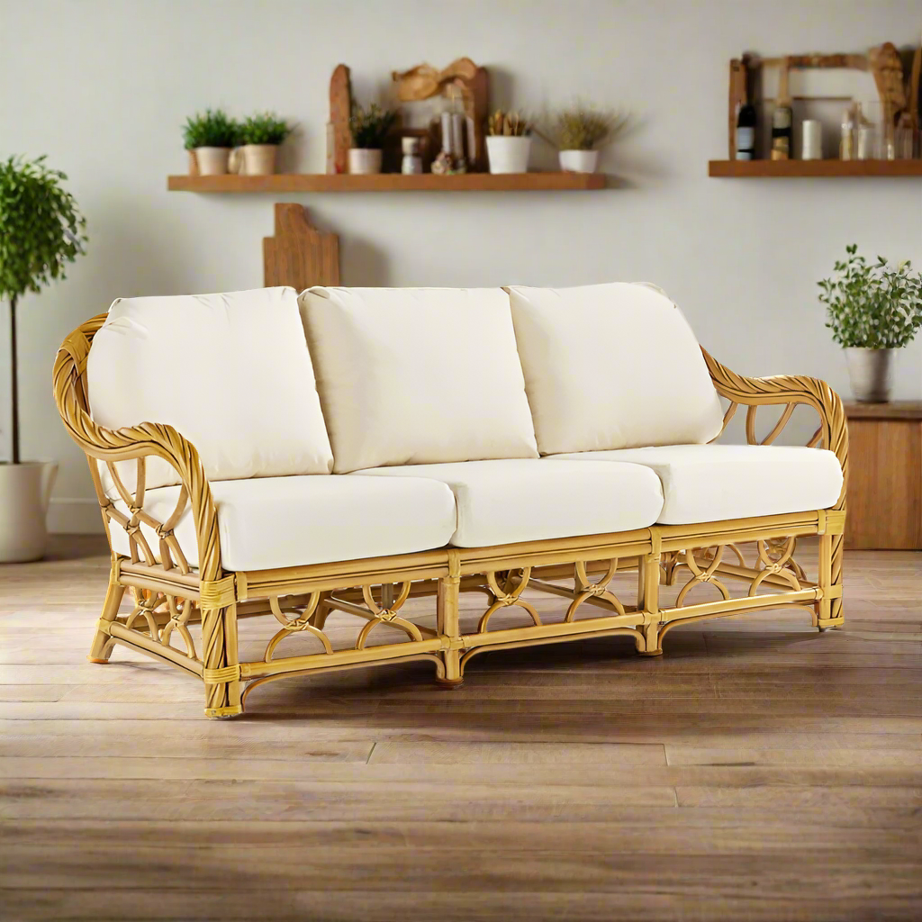 South Sea Rattan New Twist Indoor Sofa