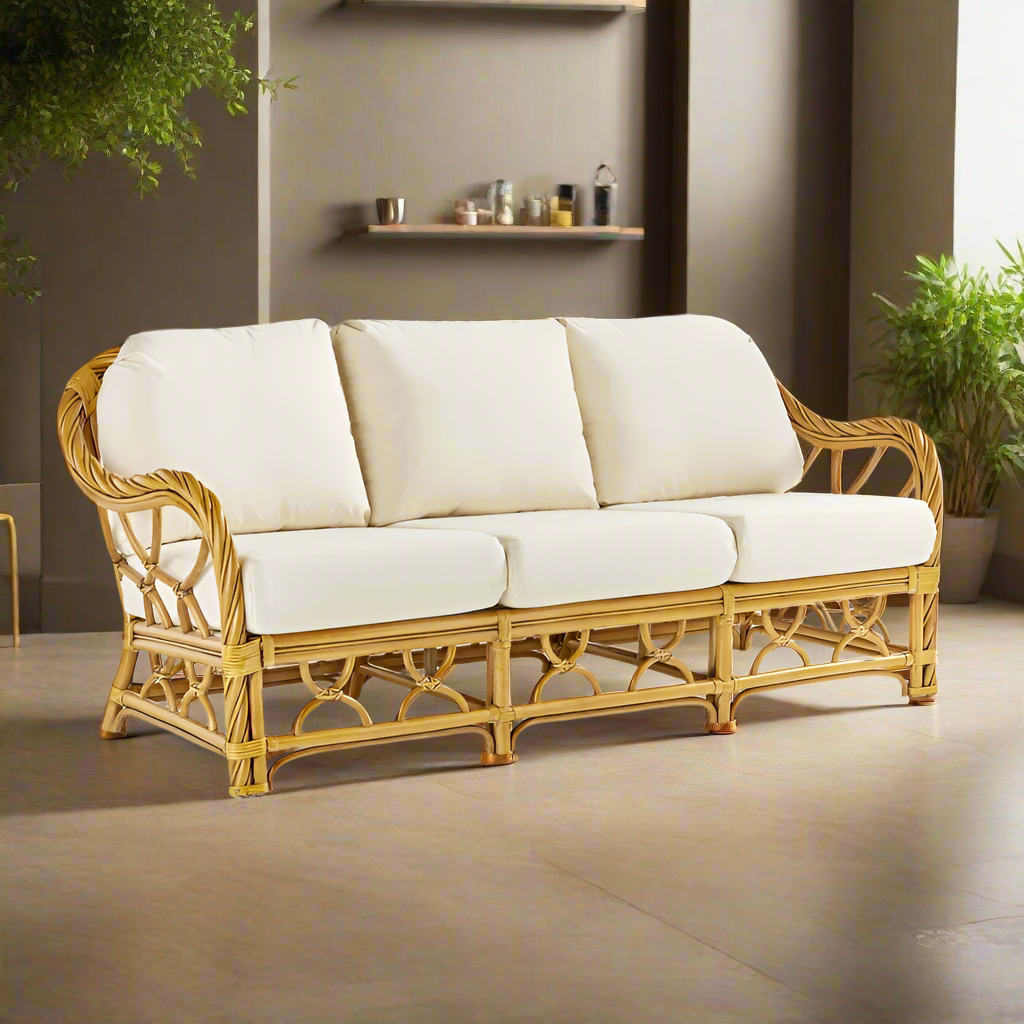 South Sea Rattan New Twist Indoor Sofa