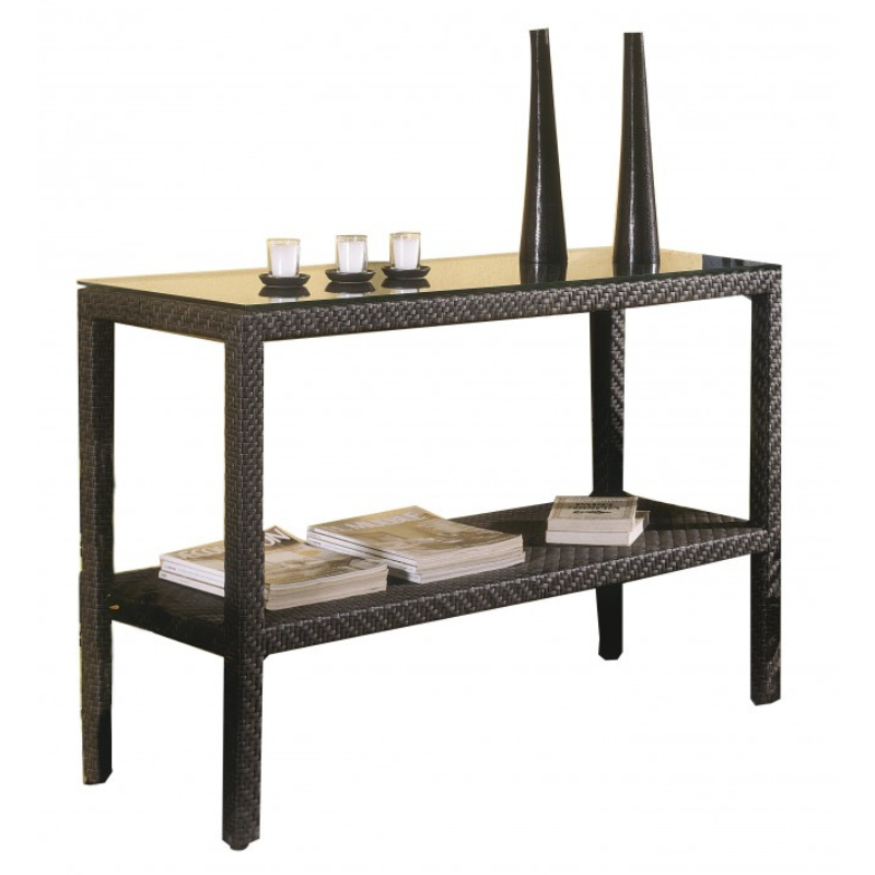 Hospitality Rattan Atlantis Console with Glass
