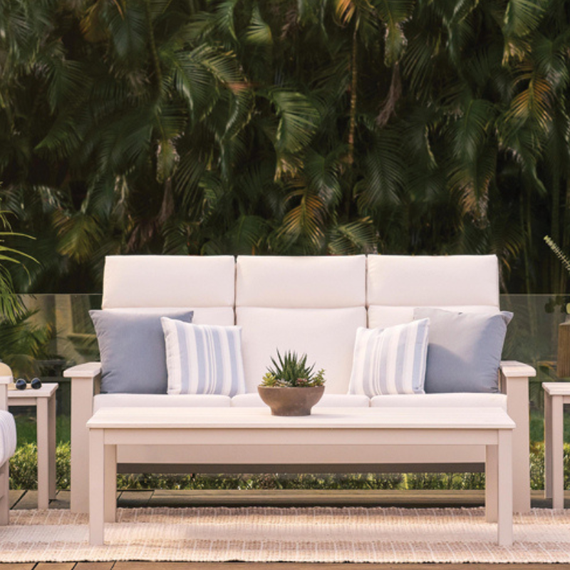 Telescope Casual Leeward MGP Cushion Outdoor Supreme Sofa with MGP Arms