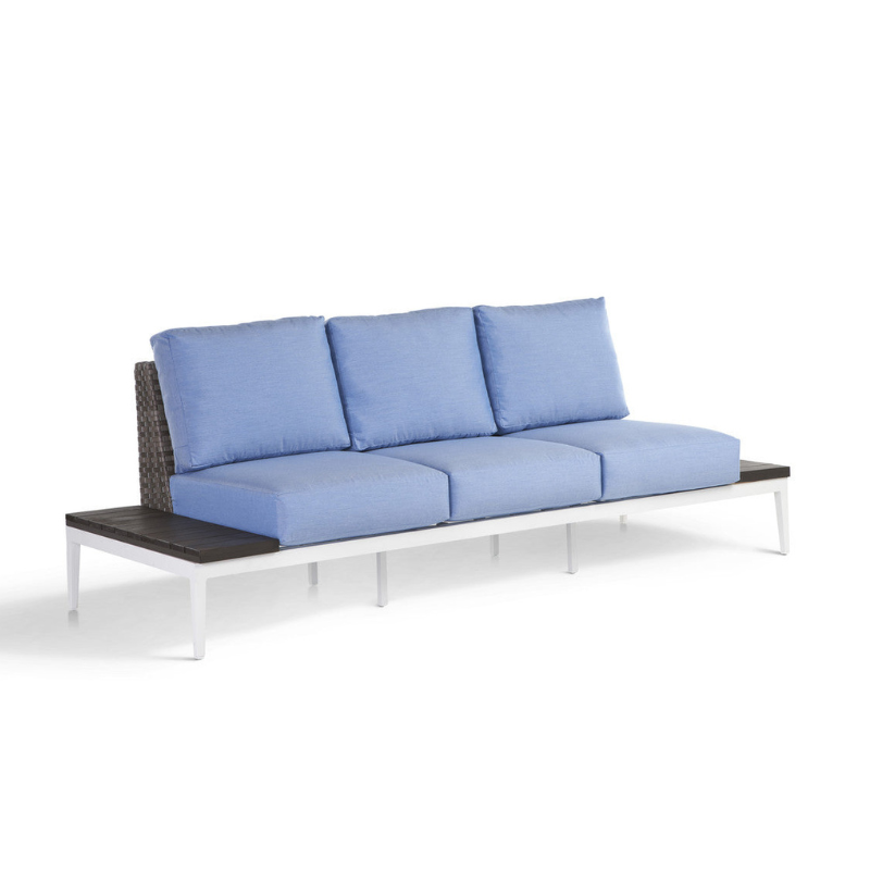 South Sea Rattan Stevie Wicker Sofa With Side Tables