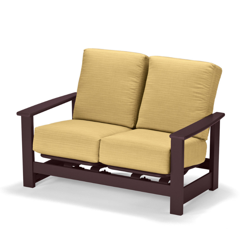 Telescope Casual Leeward MGP Cushion Outdoor Hidden Motion Loveseat