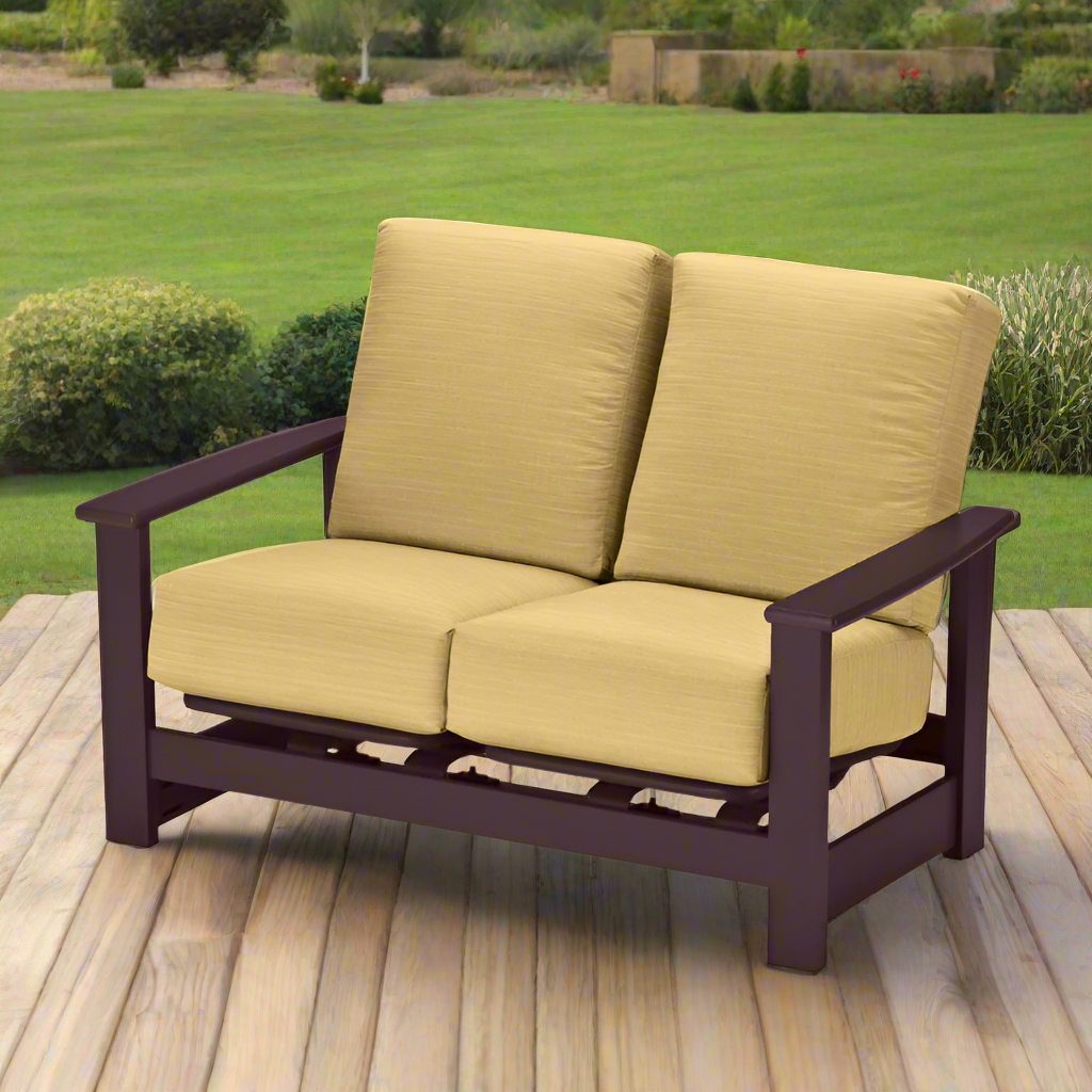 Telescope Casual Leeward MGP Cushion Outdoor Hidden Motion Loveseat