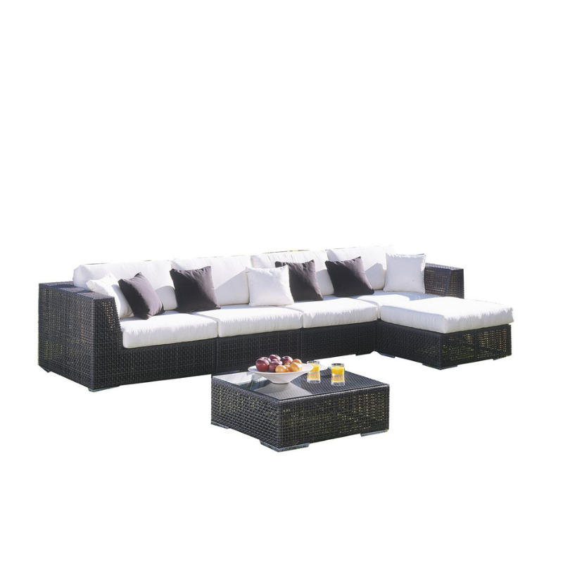 Hospitality Rattan Atlantis 6-Piece Modular Sectional Set