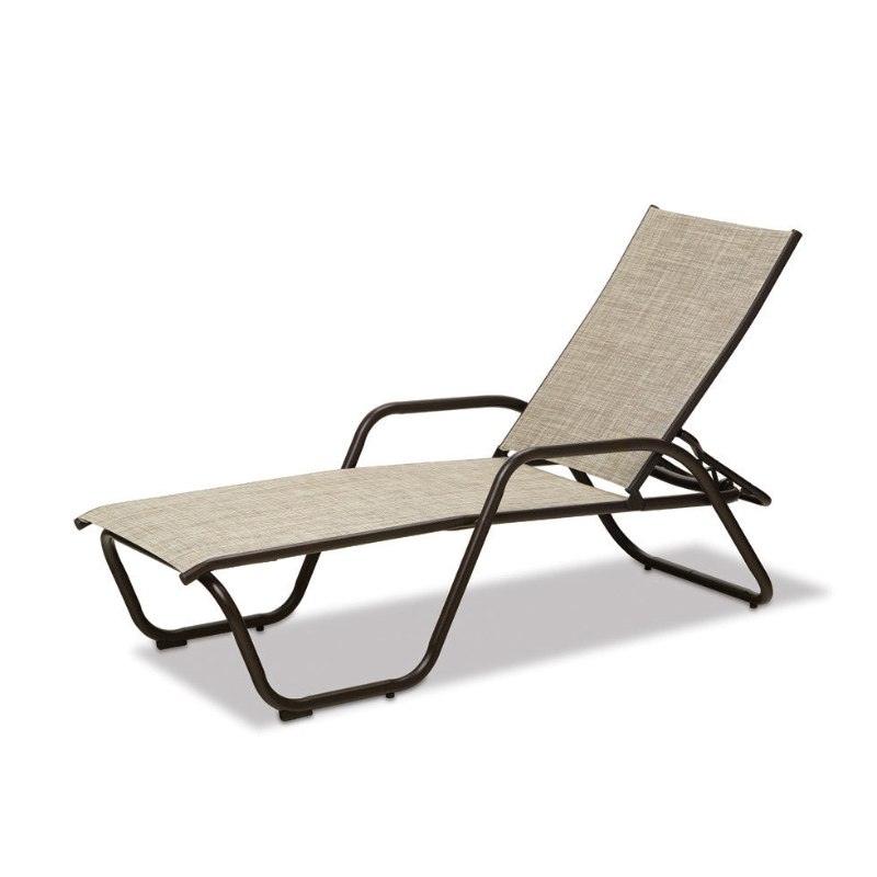 Telescope Casual Gardenella Sling Aluminum Outdoor Stacking Chaise