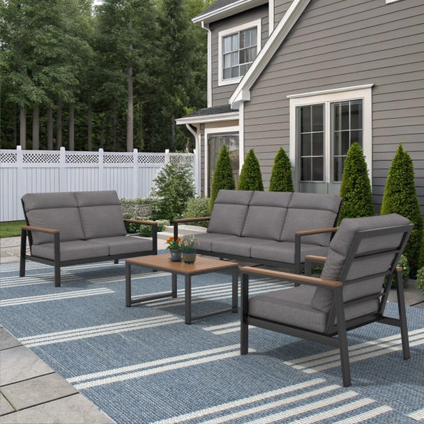NorthCape International Windsor 4-Piece Lounge Patio Set