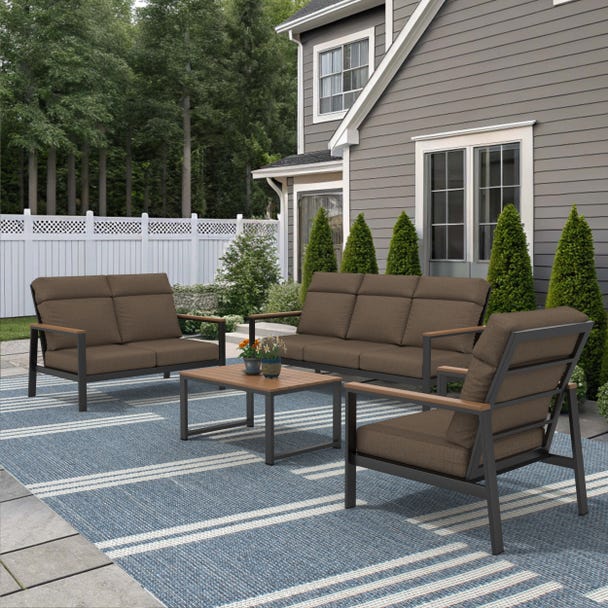 NorthCape International Windsor 4-Piece Lounge Patio Set