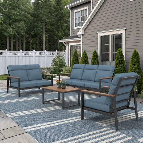 NorthCape International Windsor 4-Piece Lounge Patio Set