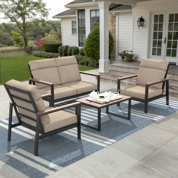 NorthCape International Windsor 4-Piece Conversation Patio Set