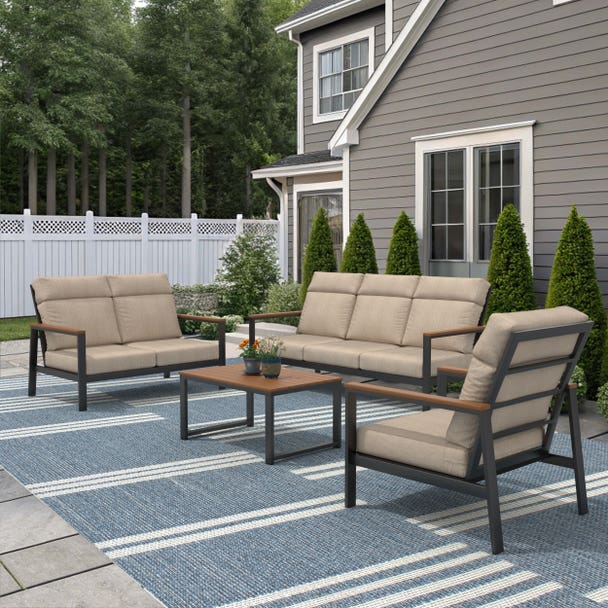 NorthCape International Windsor 4-Piece Lounge Patio Set