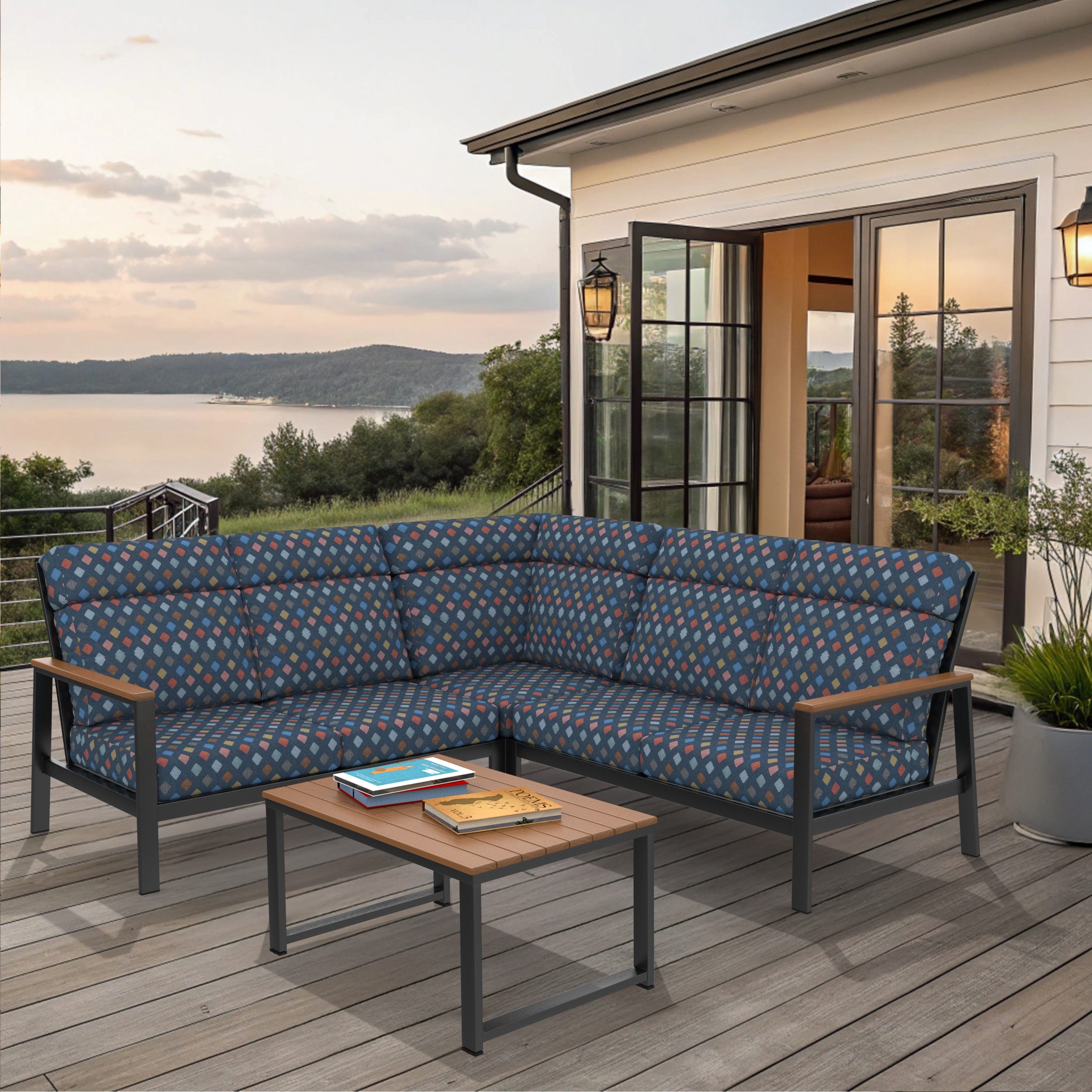 NorthCape International Windsor Patio 3-Piece Sectional Set