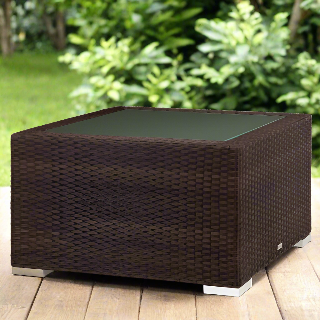 DecoScape Lucaya Square Resin Wicker Coffee Table