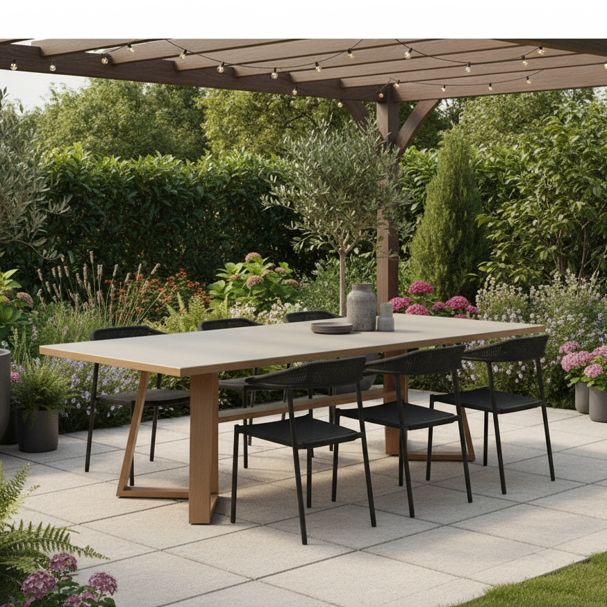 Lloyd Flanders Pursuit 86" Rectangular Dining Table