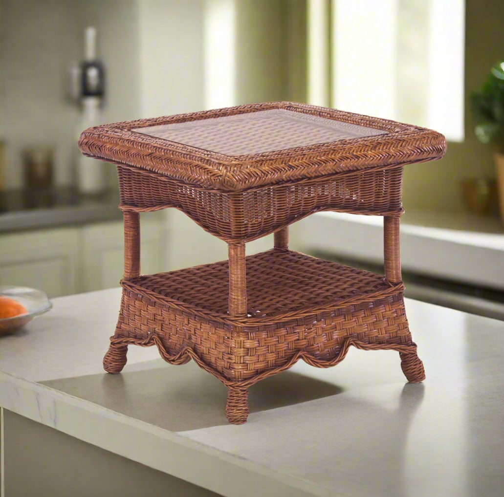 South Sea Rattan Autumn Morning Indoor Wicker End Table