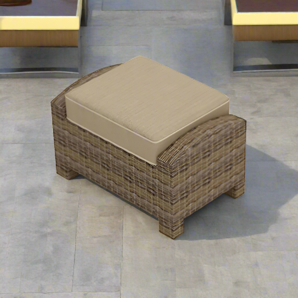 Forever Patio Cypress Wicker Rectangular Ottoman