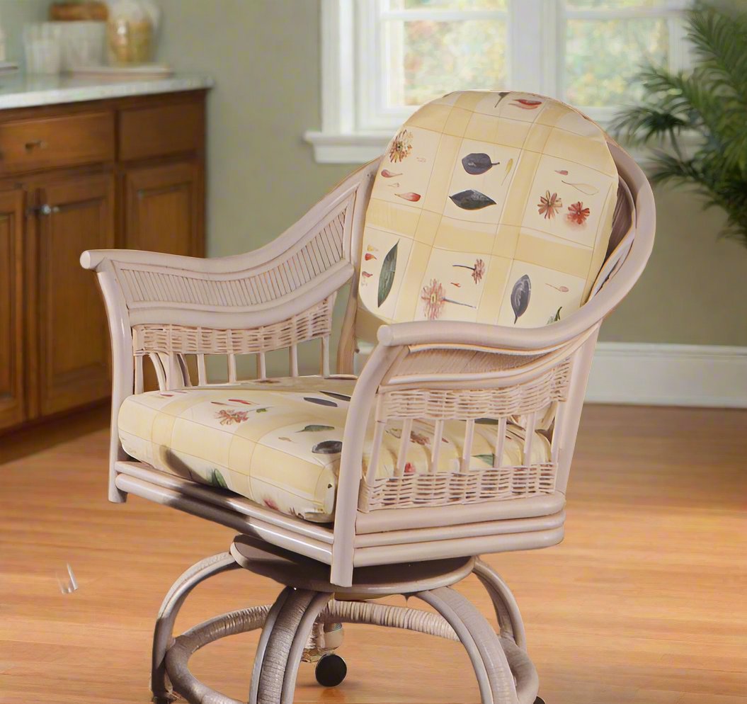 South Sea Rattan Bermuda Indoor Swivel Tilt Caster Chair
