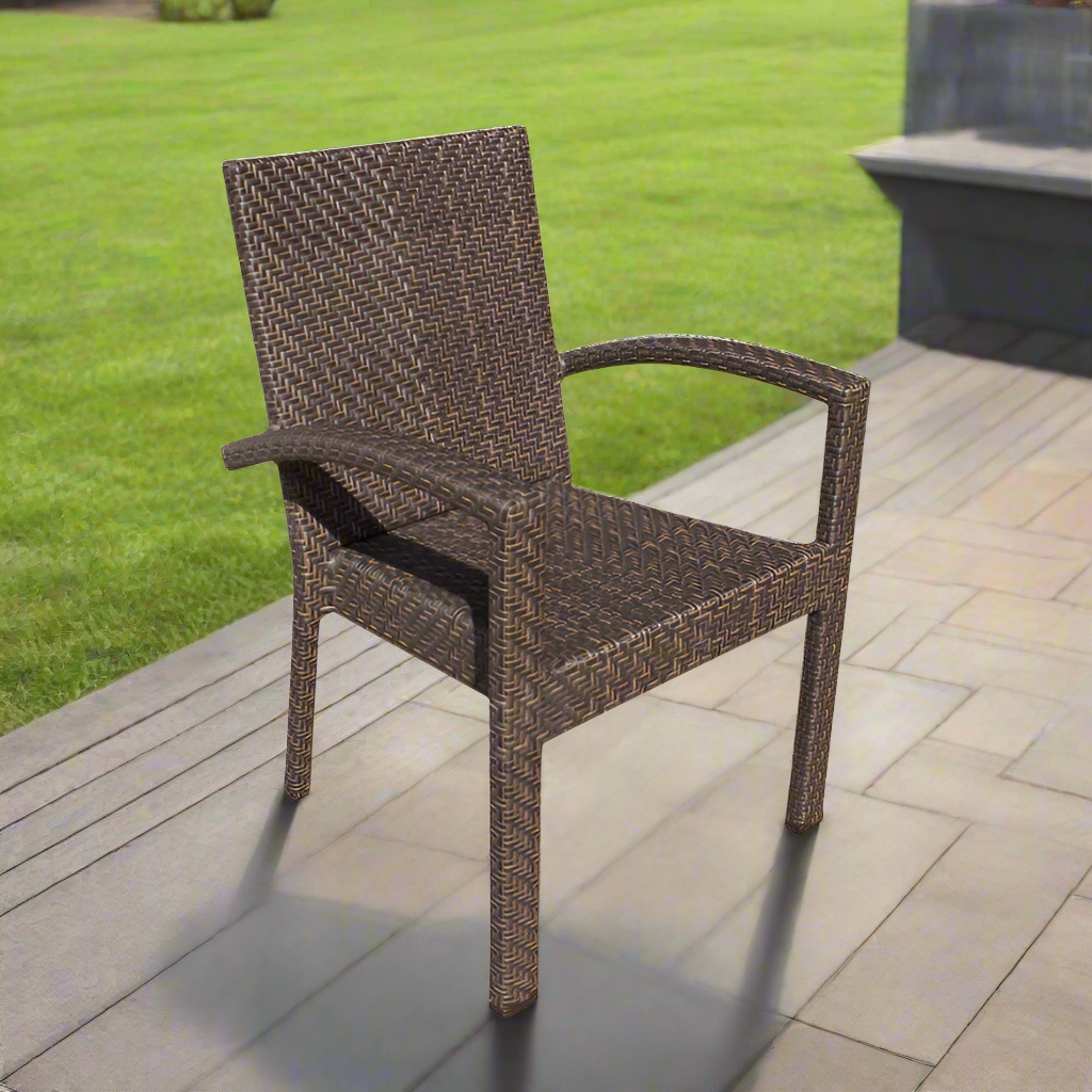 Hospitality Rattan Soho Patio Stackable Armchair