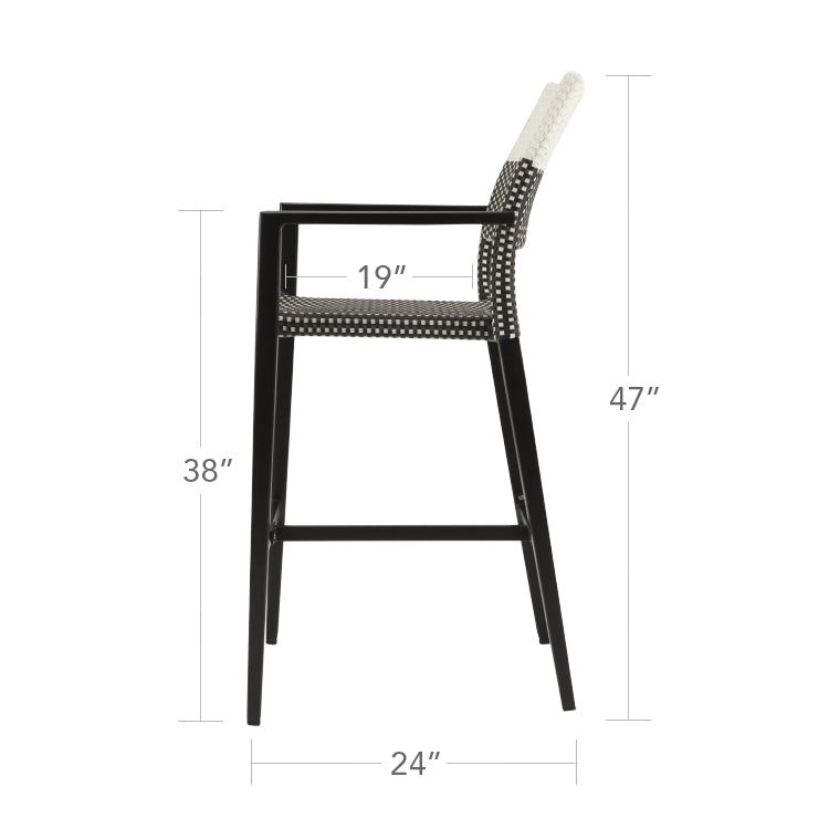 Source Furniture Chloe Stackable Bar Arm Chair