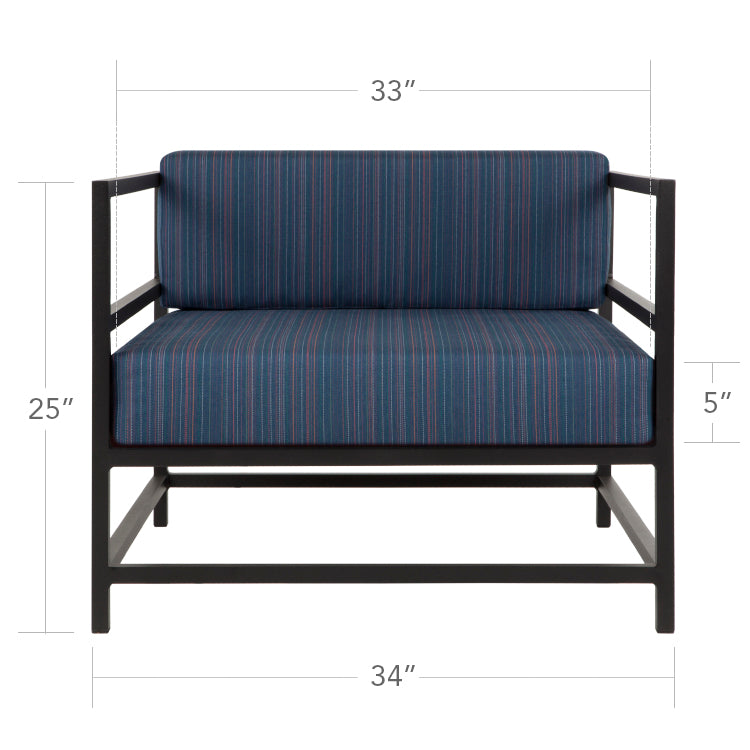 Source Furniture Delano Armless Lounge Chair