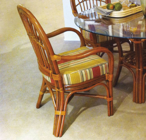 Replacement Cushions for South Sea Rattan Palm Harbor Dining Arm and Armless Chair