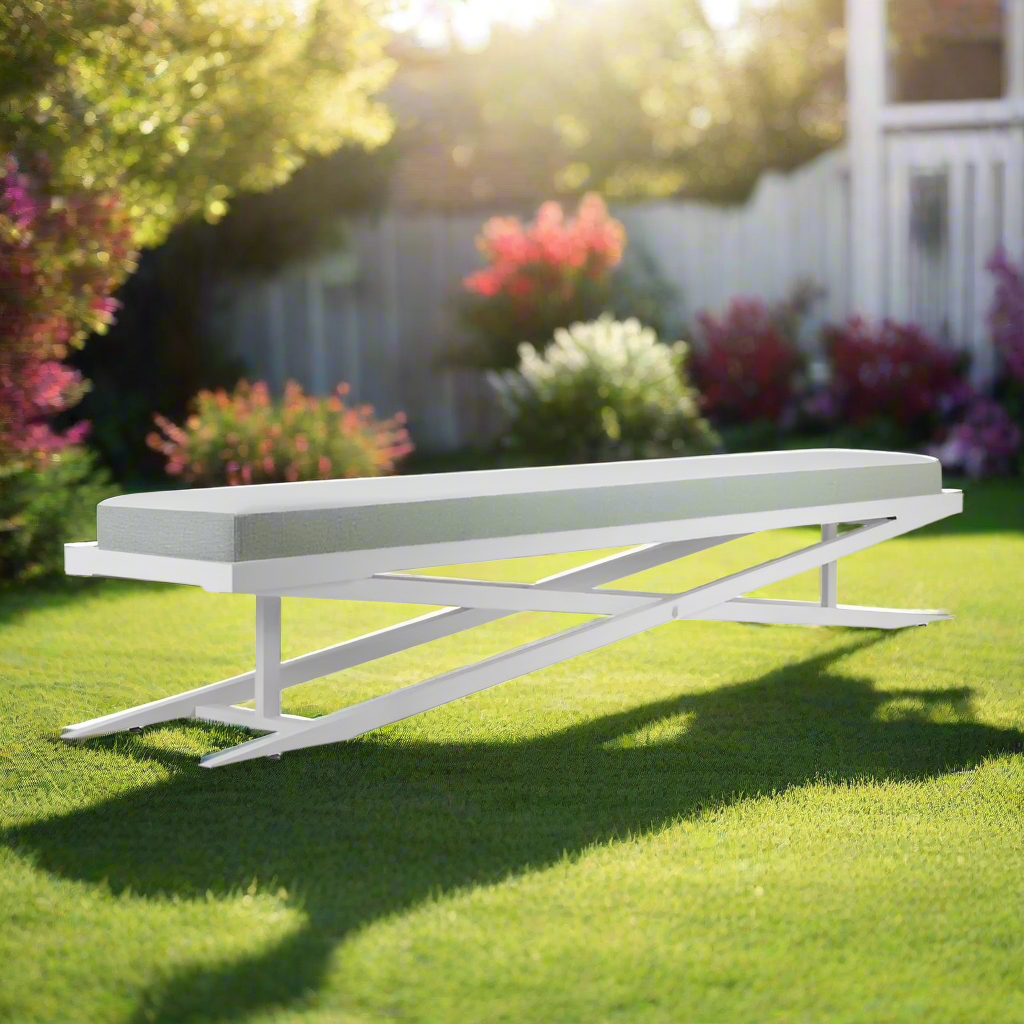 Source Furniture Dynasty Aluminum 120inch Bench