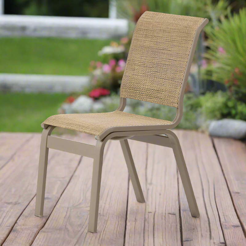Telescope Casual Aruba II Aluminum Sling Outdoor Dining Height Armless Chair