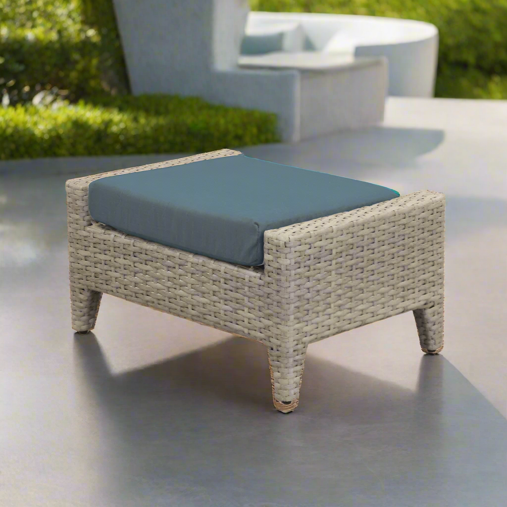 Forever Patio Cavalier Rectangle Wicker Ottoman